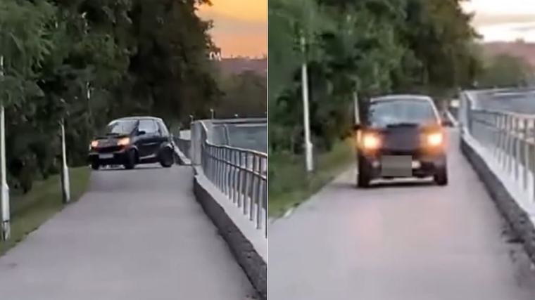 VIDEO Žena v Nitre jazdila s autom po chodníku: Keď ju chytili policajti, zostali bez slov!