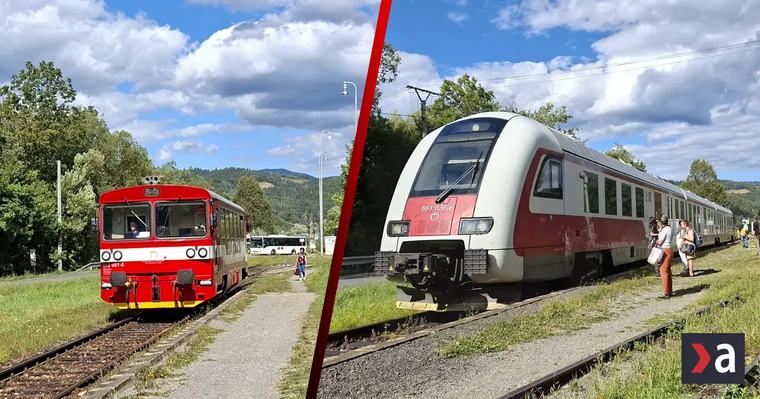 Technické problémy odstavili moderné vlaky na Horehroní. Suplujú ich „retro“ motoráky